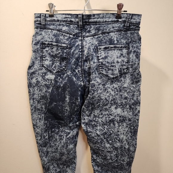 ROX DENIM Acid Wash Denim High Waisted  SkinnyJeans Size 13 - Picture 9 of 11